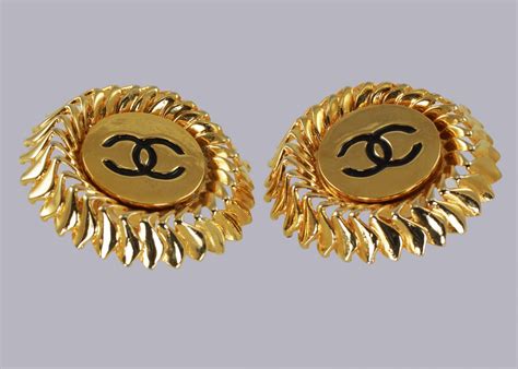 coco chanel c earrings|coco chanel earrings vintage.